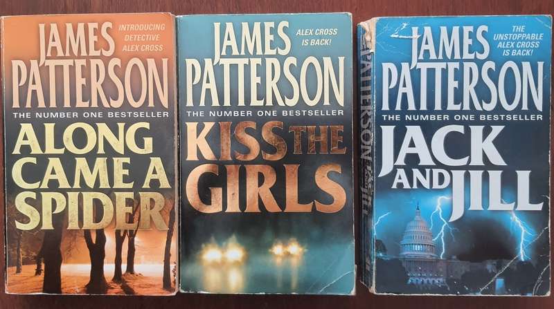 James Patterson: Along came a spider, Kiss the girls, Jack and Jill